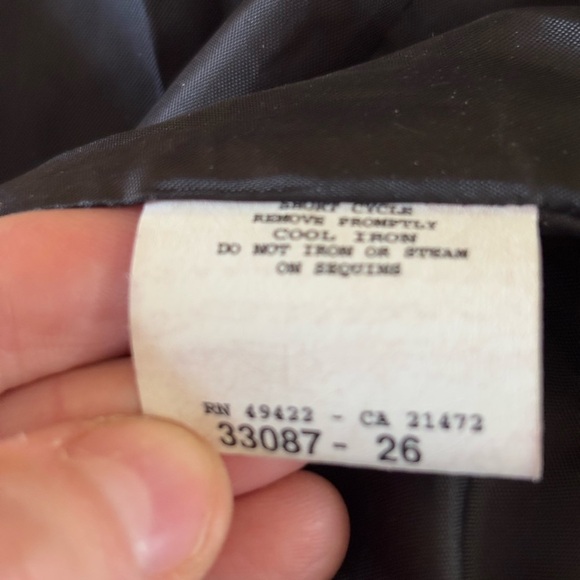 Gunne Sax X Jessica McClintock Black & Gold Strapless Bubble Dress - Picture 7 of 7